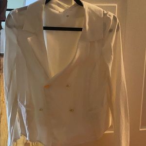 White Blazer with buttons